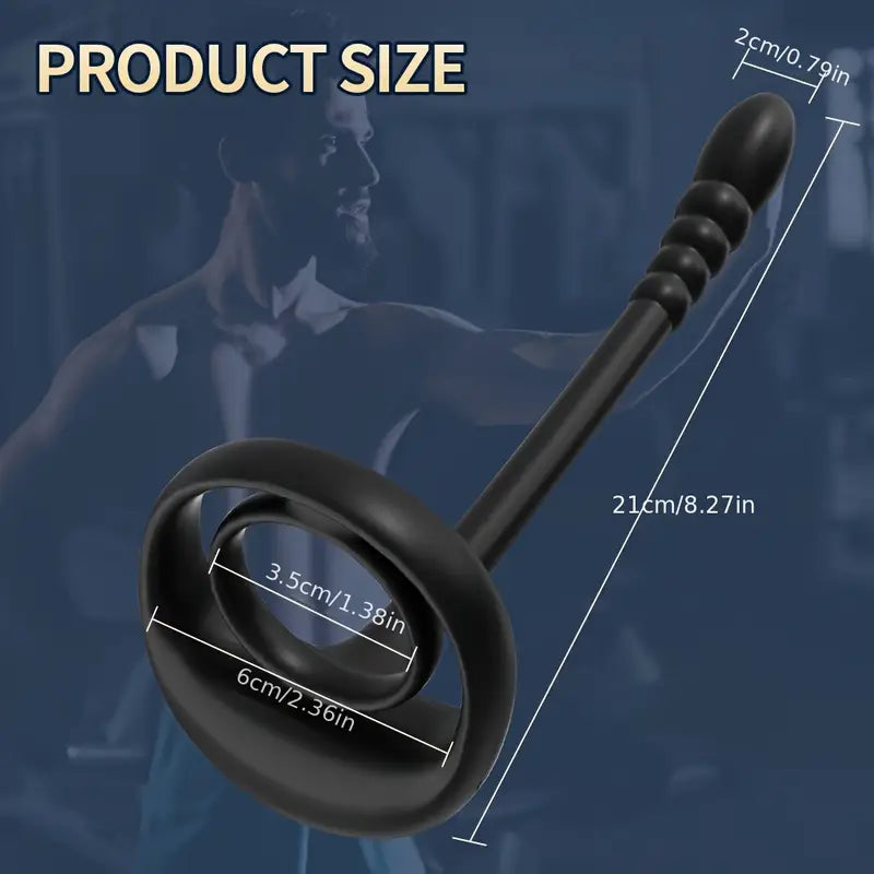 Vibrating Penis Ring Anal Plug Prostate Massage Perineal APP Control