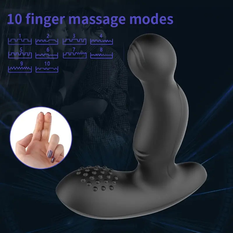 Vibrating Anal Plug G-Spot Stimulator Prostate Massager Buckle Male Toy