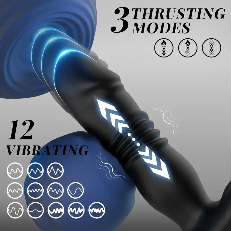 Silicone Anal Stimulator With App Control Twisting Vibration Prostate Massager
