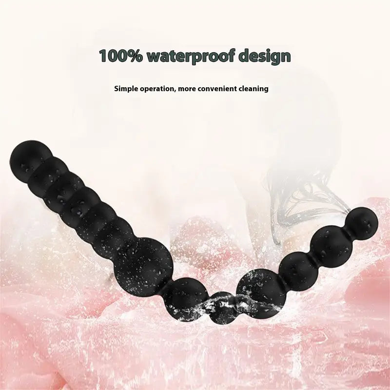 SM Training Anal Plug Double-Ended G-spot Prostate Massager Beaded