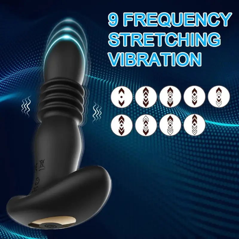 Retractable Vibrating Anal Plug Vibrator Prostate Massage Butt Plug Dildo