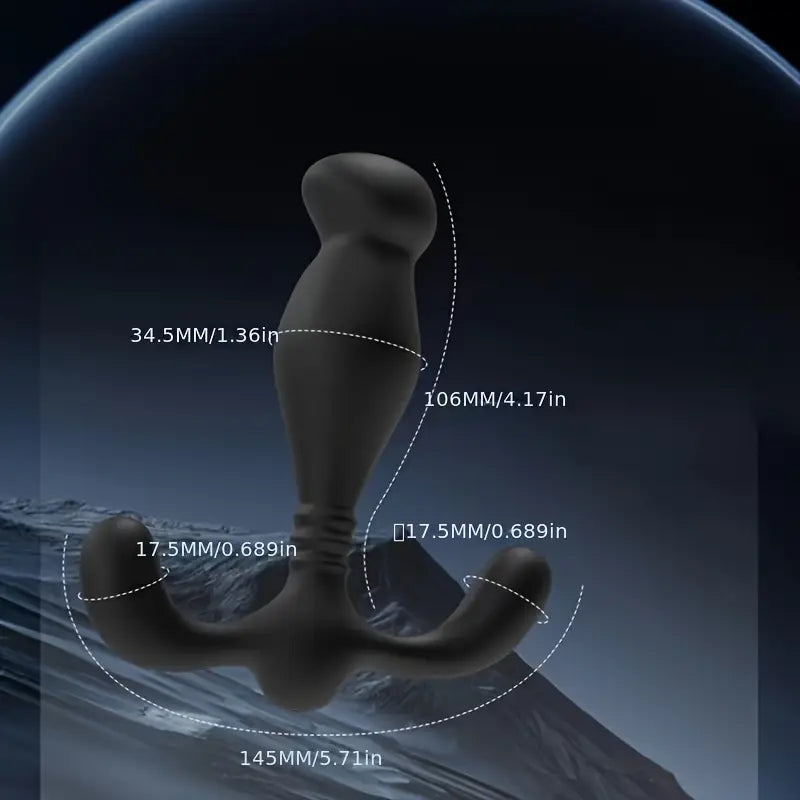 Rechargeable Silicone Prostate Massager G-Spot Vibrator For Couples Flirting