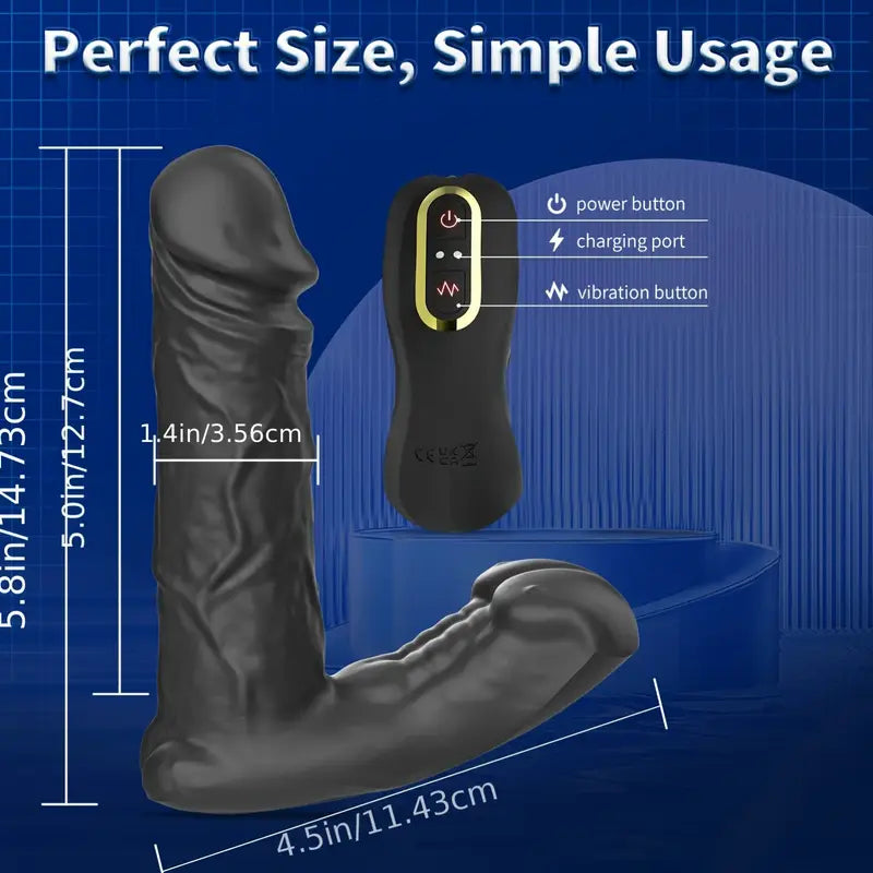 Inflatable Anal Vibrator With 3 Expanding 10 Vibratin Heating Butt Plug Sex Toy