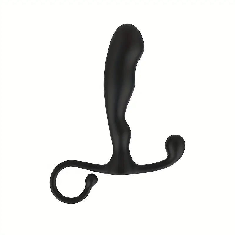 Black ABS Anal Plug Sm Bead Wand Adult Toy Curved Design For Stimulation