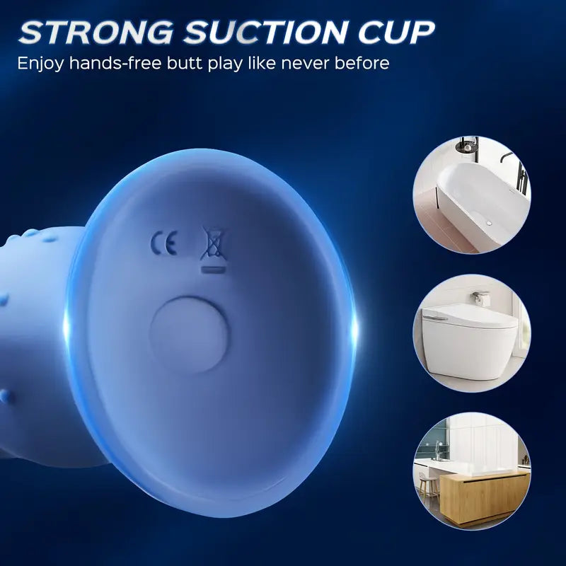 Vibrating Anal Plug Prostate Massage Soft Anal Beads Butt Vibrator