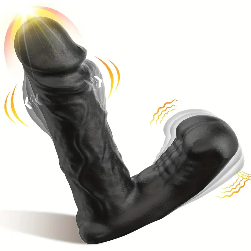 3 Extensions 10 Vibration Modes Heated Butt Plug Sex Toy Massager