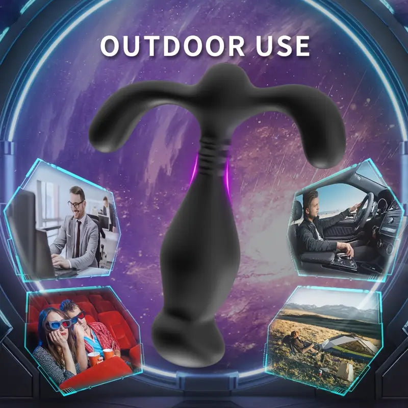 Rechargeable Silicone Prostate Massager G-Spot Vibrator For Couples Flirting