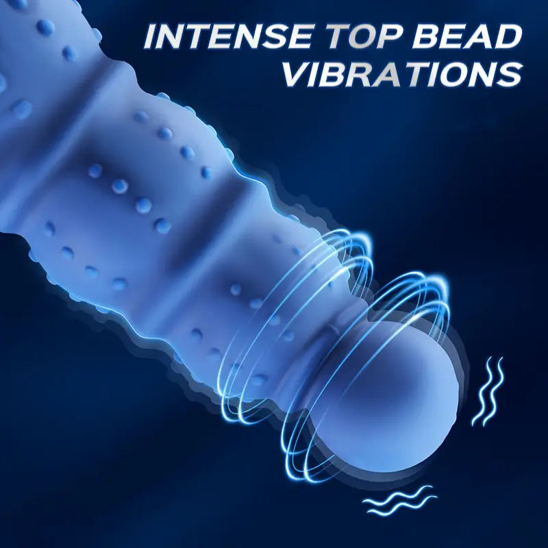 Vibrating Anal Plug Prostate Massage Soft Anal Beads Butt Vibrator
