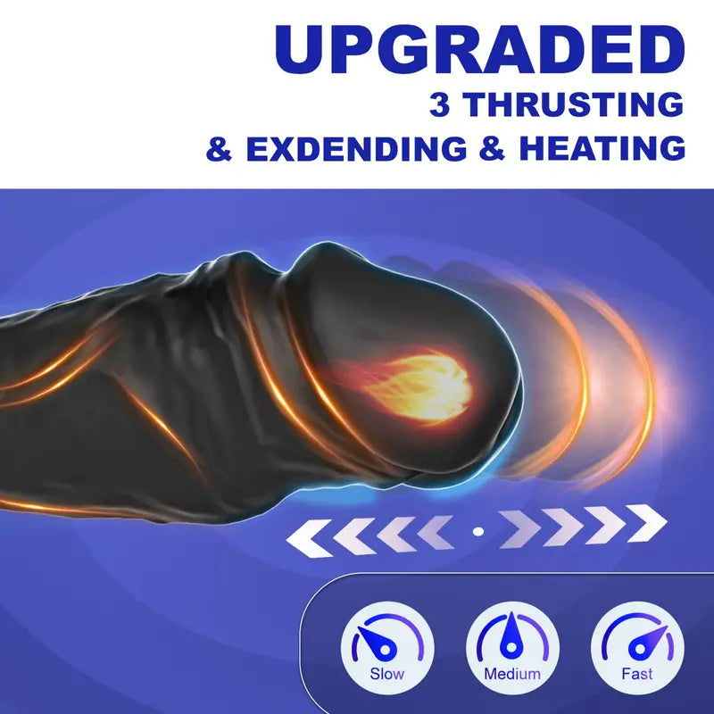 Heated Butt Plug Sex Toy Massager Inflatable Prostate Massager Anal Vibrator