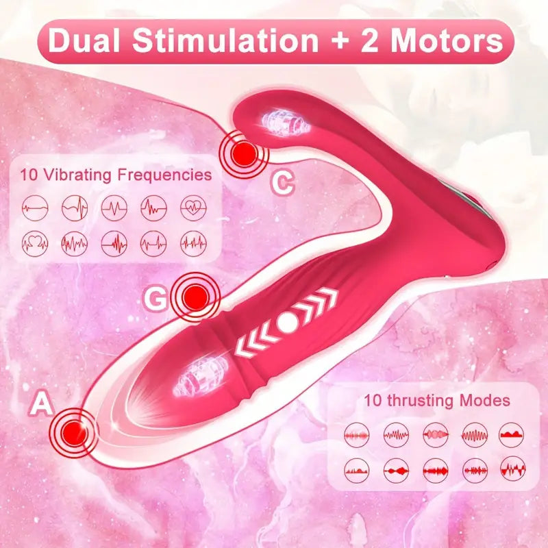 Wearable Panty Erotic Toy Remote Dildo Vibrator 10 Press-in Vibrator