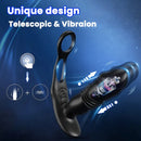 3 Thrusting Speeds 12 Vibration Modes Anal Butt Plug Dildo Massager