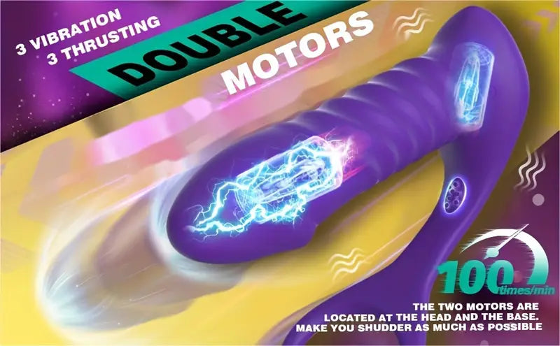 Battery-Powered Silicone Prostate Massager Anal Vibrator For Men Penis Ring