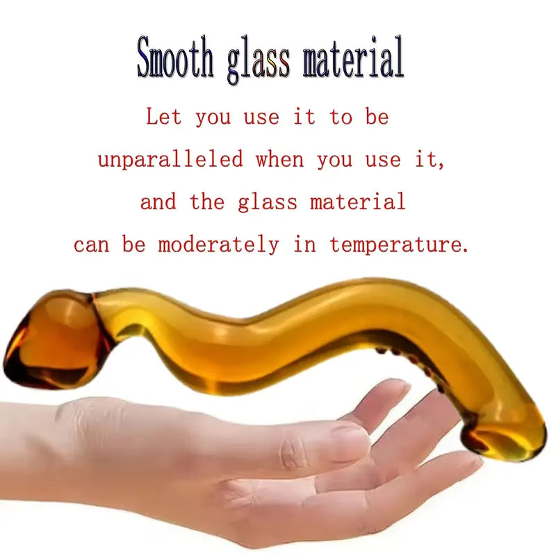 7.87in Double Ended Glass Dildo Crystal Penis Crystal Realistic Dildo