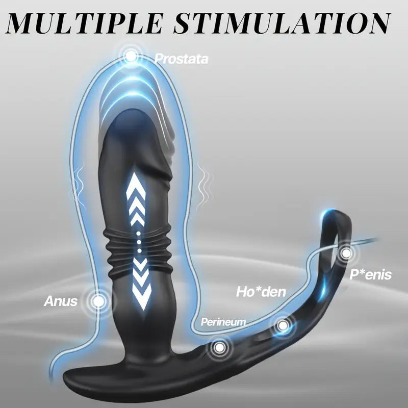 Silicone Anal Stimulator With App Control Twisting Vibration Prostate Massager