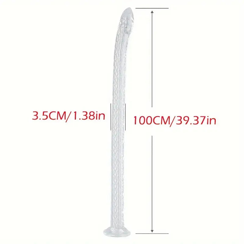 17.7in 29.52in 39.37in Dragon Whip Anal Stump Long Snake Scales Hip Dildo