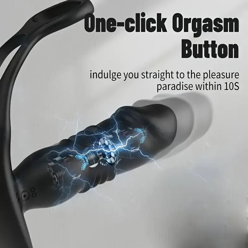 Thrust Anal Vibrator Prostate Massager 2 Vibrator Cock Ring 12 Push Vibrator