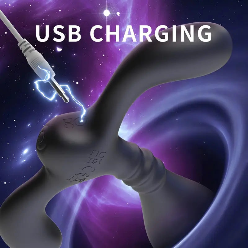 Rechargeable Silicone Prostate Massager G-Spot Vibrator For Couples Flirting