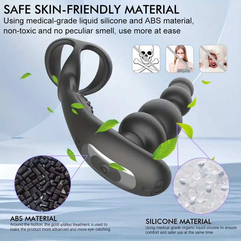 10 Vibration Modes 360° Rotation Thrusting Anal Vibrator With App