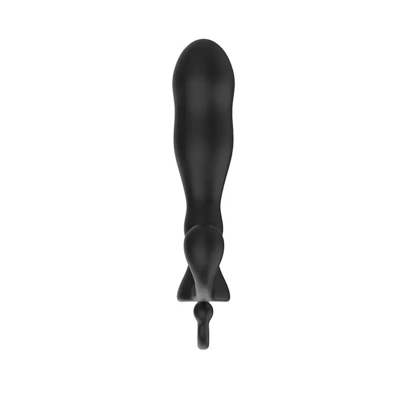 Black ABS Anal Plug Sm Bead Wand Adult Toy Curved Design For Stimulation
