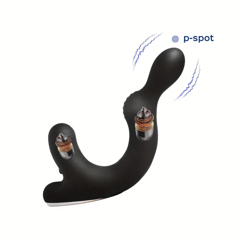 Ring-like Scrotum Holder Rocky With 9 Energetic Vibrating P-spot Butt Plug