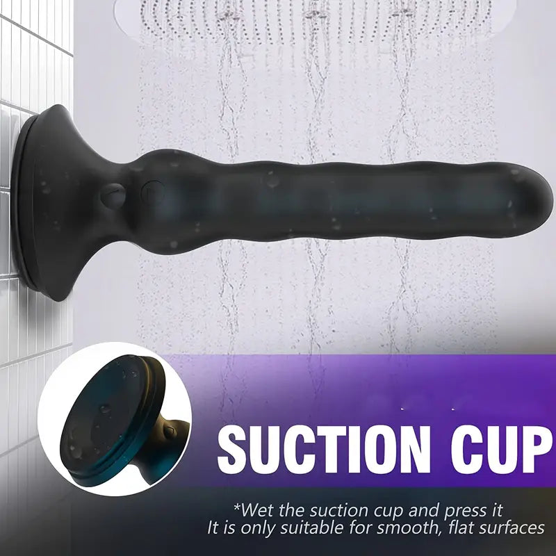 10 Vibrating 4 Wave Modes Butt Plug Vagina Massager G Spot Stimulator