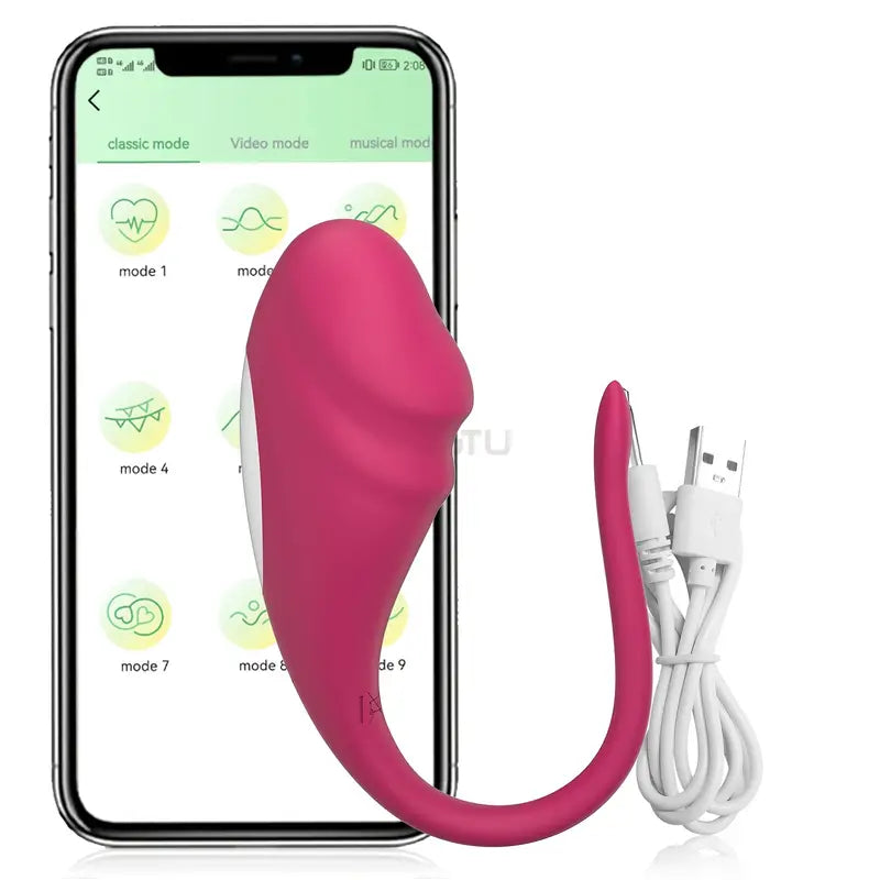 Wearable Panty G Spot Vibrator Long Distance APP Remote Control Vibrator