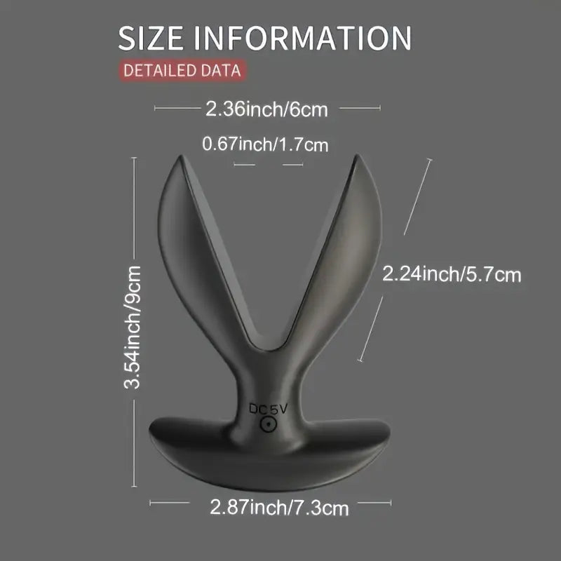 Multi-Frequency Vibrating Anal Plug Electric Expansion Anal Plug Vibrating