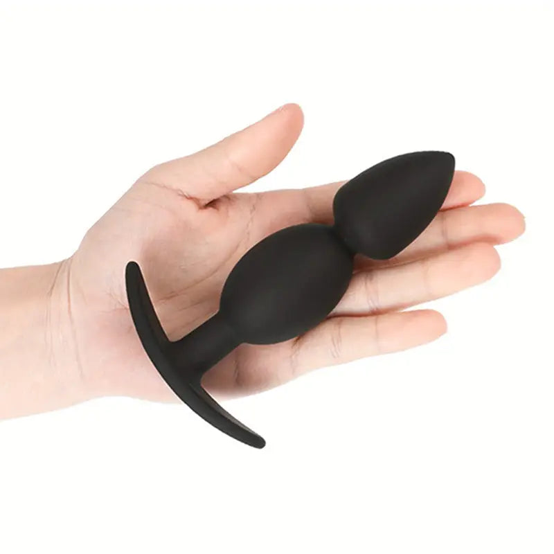 Unisex Anal Plug Set 3 Water Drop Anchor Shaped Silicone Flirting Adult Toy