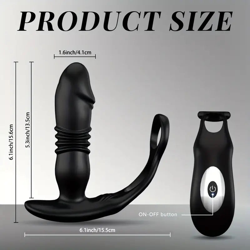 Silicone Anal Stimulator With App Control Twisting Vibration Prostate Massager