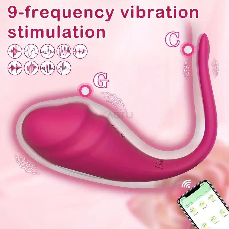 Wearable Panty G Spot Vibrator Long Distance APP Remote Control Vibrator