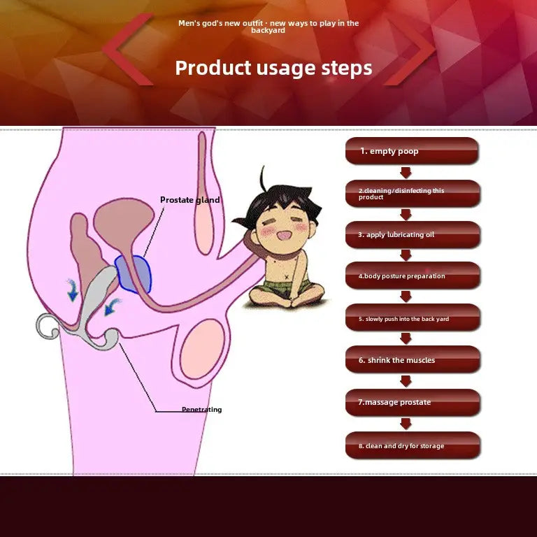 Silicone Anal Plug For Men Couples Ergonomic Design Flexible & Rigid Shaft