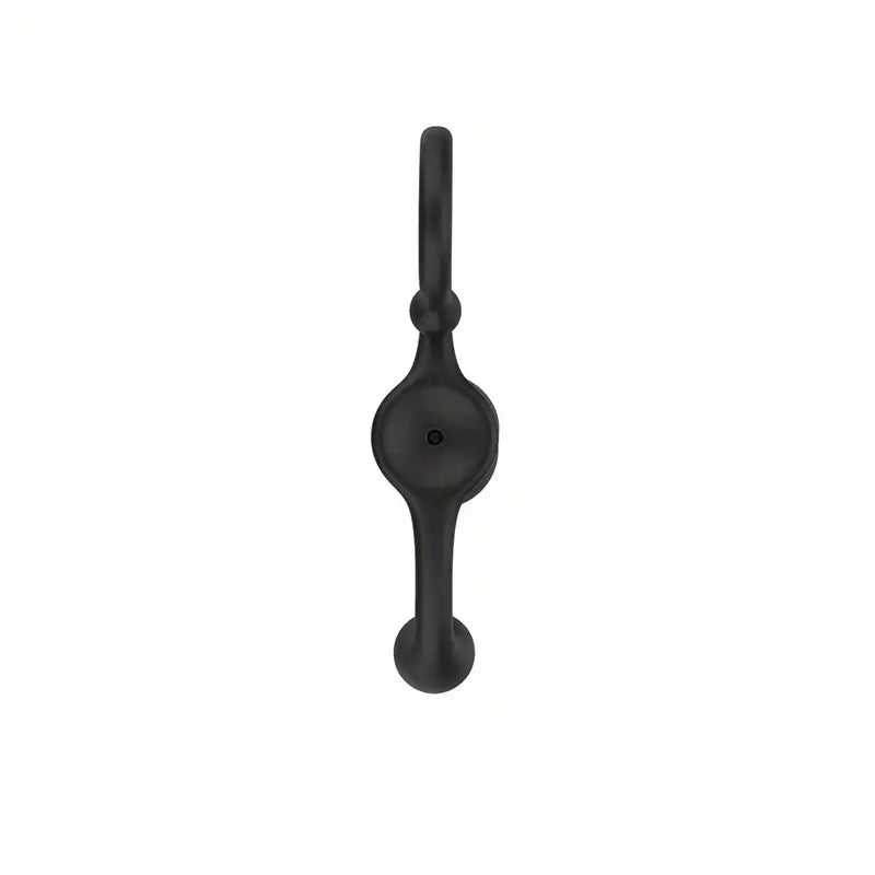 Black ABS Anal Plug Sm Bead Wand Adult Toy Curved Design For Stimulation