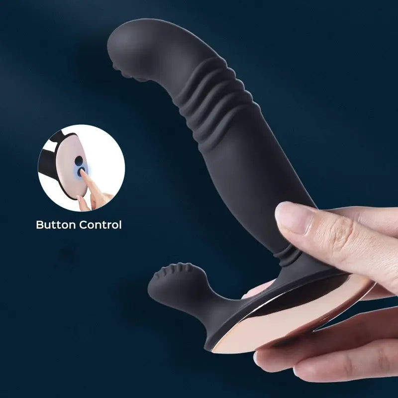 Vibrating Anal Vibrator 9 Thrusting & 9 Vibration 3 Motors Anal Butt Plug