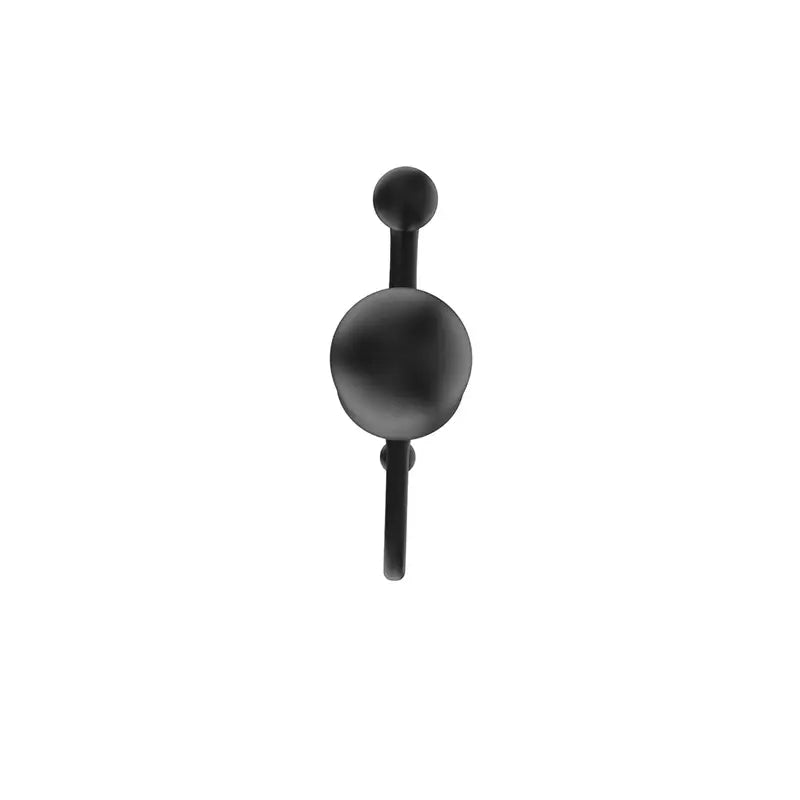 Black ABS Anal Plug Sm Bead Wand Adult Toy Curved Design For Stimulation