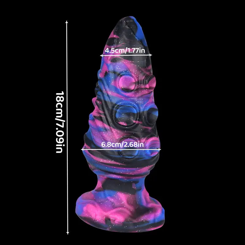 Unisex Soft Silicone Anal Plug With Suction Cup Anus Dilator Massager