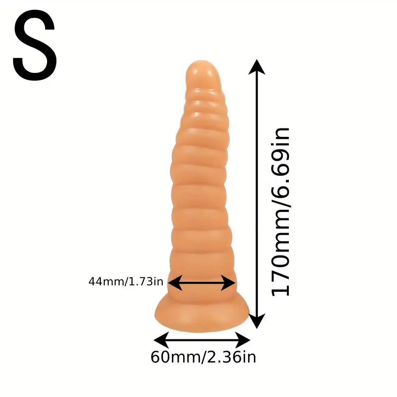 Super Large Anal Plug With Suction Cup PVC Soft Flexible Anal Toy