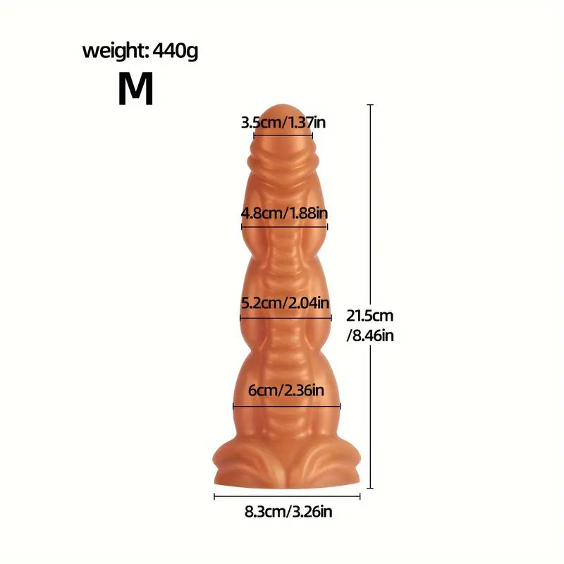 5.98in 8.46in 10.4in Fantasy Silicone Soft Dildo For Female Male Sex Toy