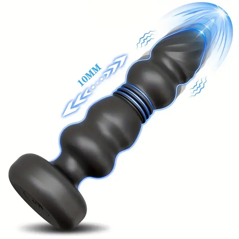 Thrusting Vibrating Prostate Massager Anal Dildo Vibrator 10 Modes