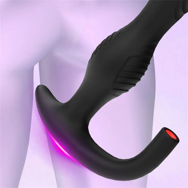 Silicone Inflatable Anal Plug With Textured Surface Long Friction Butt Plug