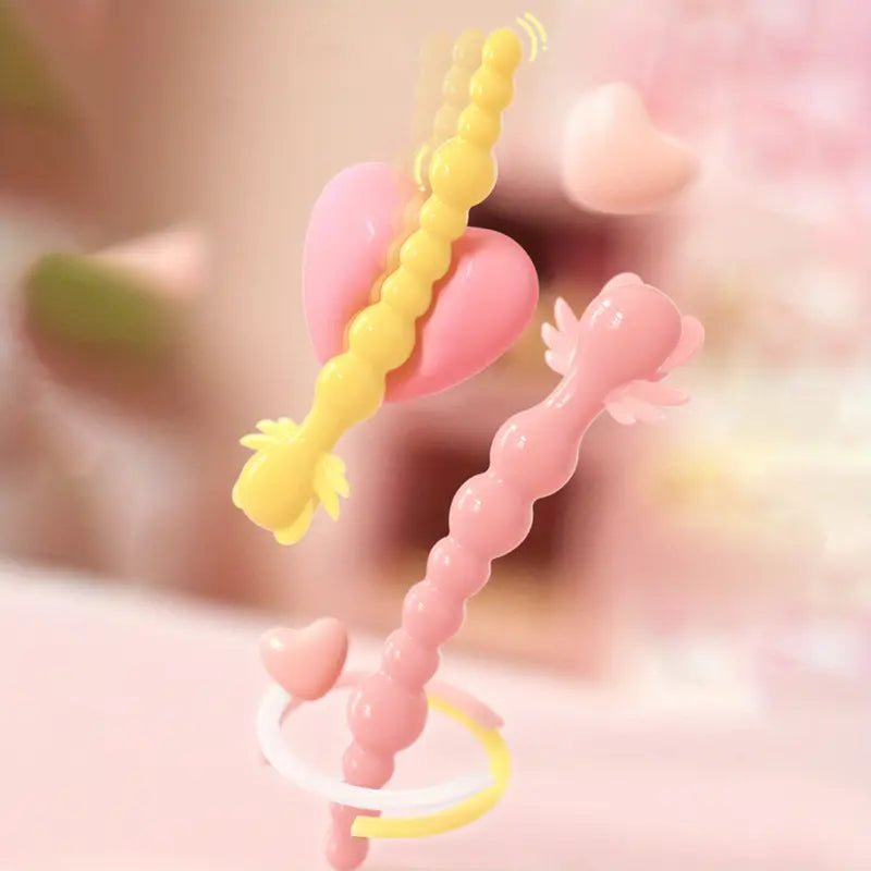 Cartoon Anal Beads Butt Plug G-Spot Stimulator Massager For Women