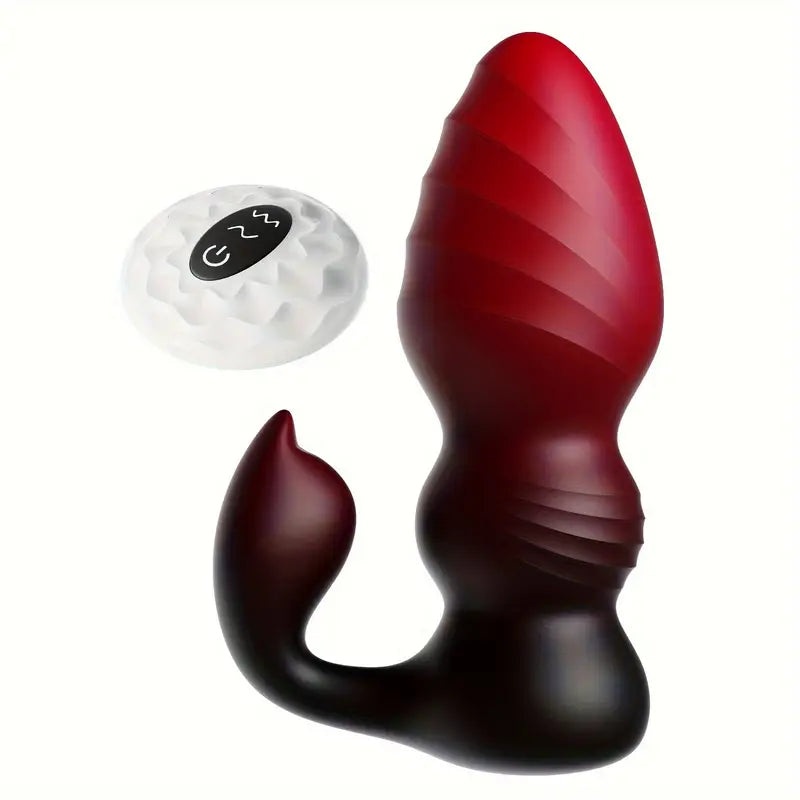 Dual Vibration Motor 7 Frequency Double Earthquake Anal Butt Plug