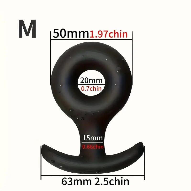 Silicone O-Shaped Anal Dilator Plug Comfortable Portable Sex Toy