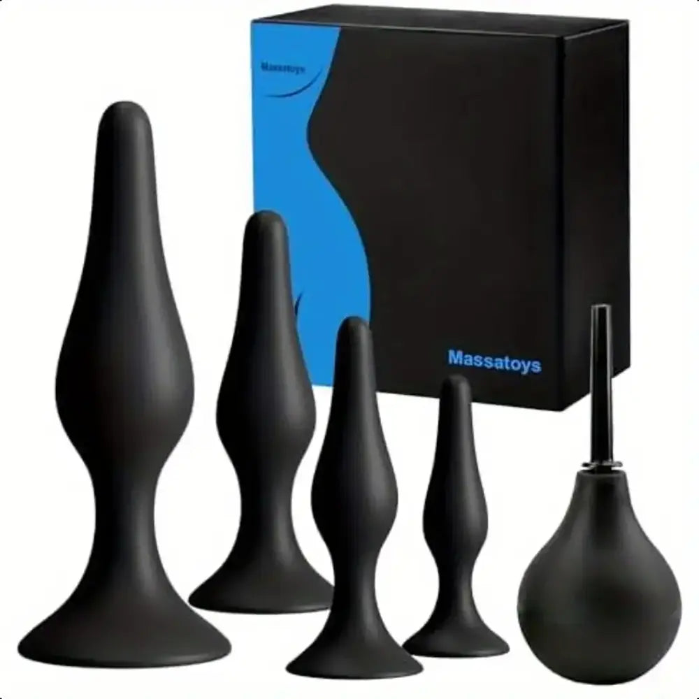 5pcs Silicone Adult Trainning Anal Kit For Beginners Women Men Couples