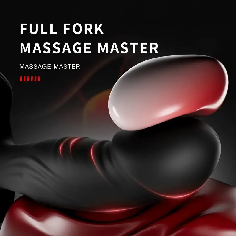 Unisex Black USB Charging Anal Plug Massager Toy Sex Toy Anus Dilator