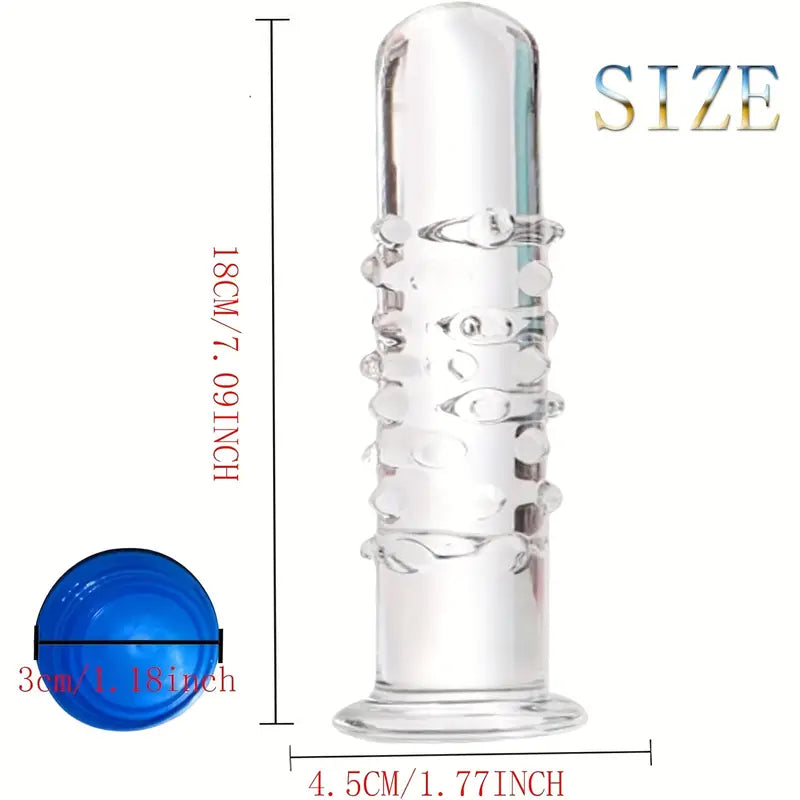 Crystal Glass Dildo Prostate Massager G Spot Stimulator Crystal Toy