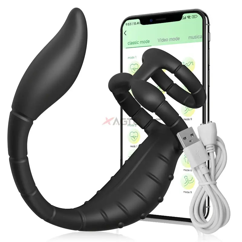 Vibrating Cock Ring Vibrator Anal Vibrator With Bullet Prostate Massag Vibrating Cock Ring Vibrator Anal Vibrator With Bullet Prostate Massag