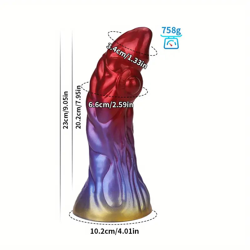 7.99in 9.05in Monster Silicone Animal Soft Fantasy Dildo For Female Male