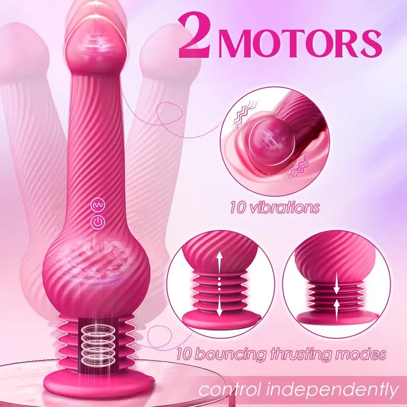 vibrating dild Double Down Rechargeable Silicone Double Dild main image 1
