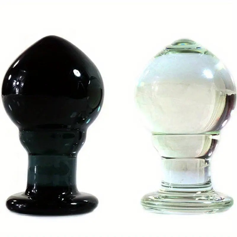 Peach-Shaped Glass Butt Plug For Couples Anal Sex Toy For Adults