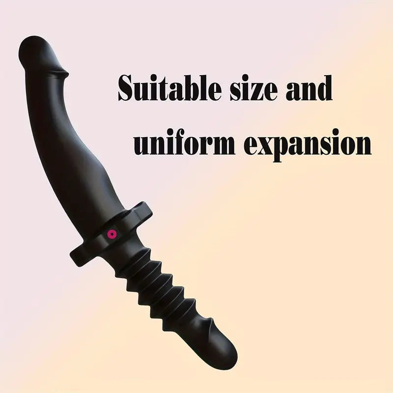 Soft Silicone Double Head Inflatable Anal Plug Expandable Dilator